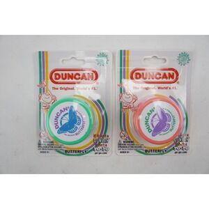(Lot of 2) The Original Genuine Duncan Butterfly Yo-Yo Teal and Pink